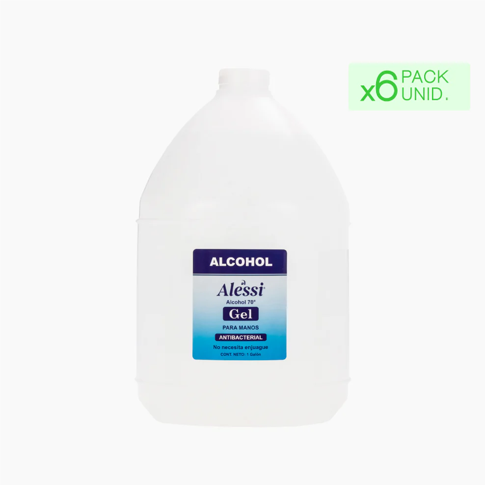 Alcohol Gel 70° (1 Gal.) Caja x6 unids.