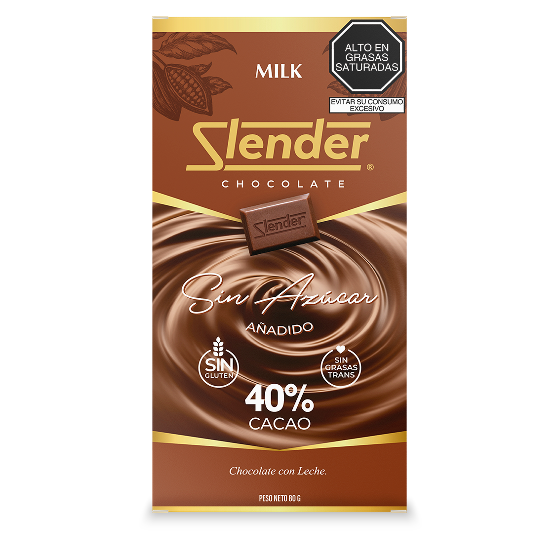 Slender — Milk (80 gr.) al 40% Cacao