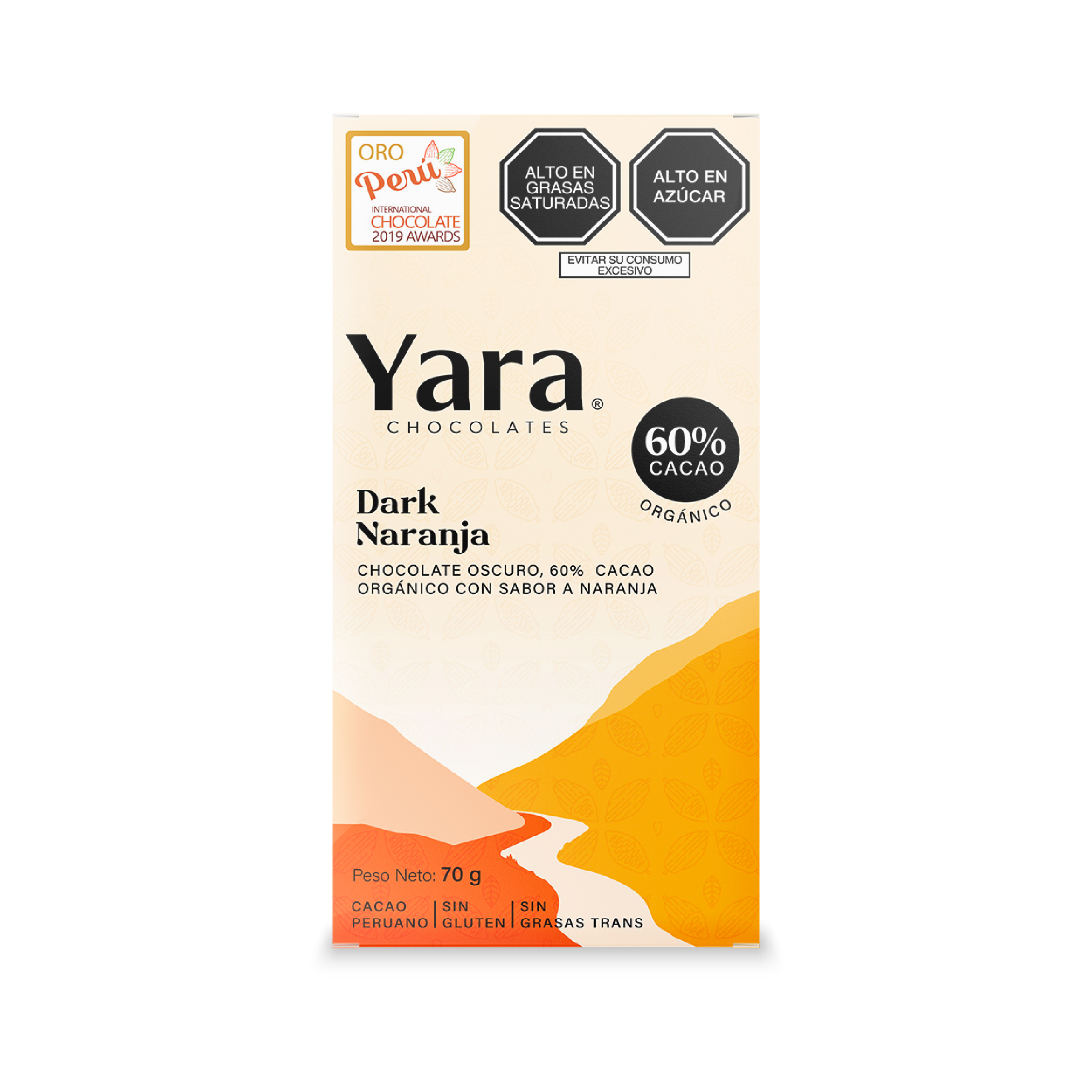 Yara — Dark Naranja con Aceite Natural (70 gr.) al 60%