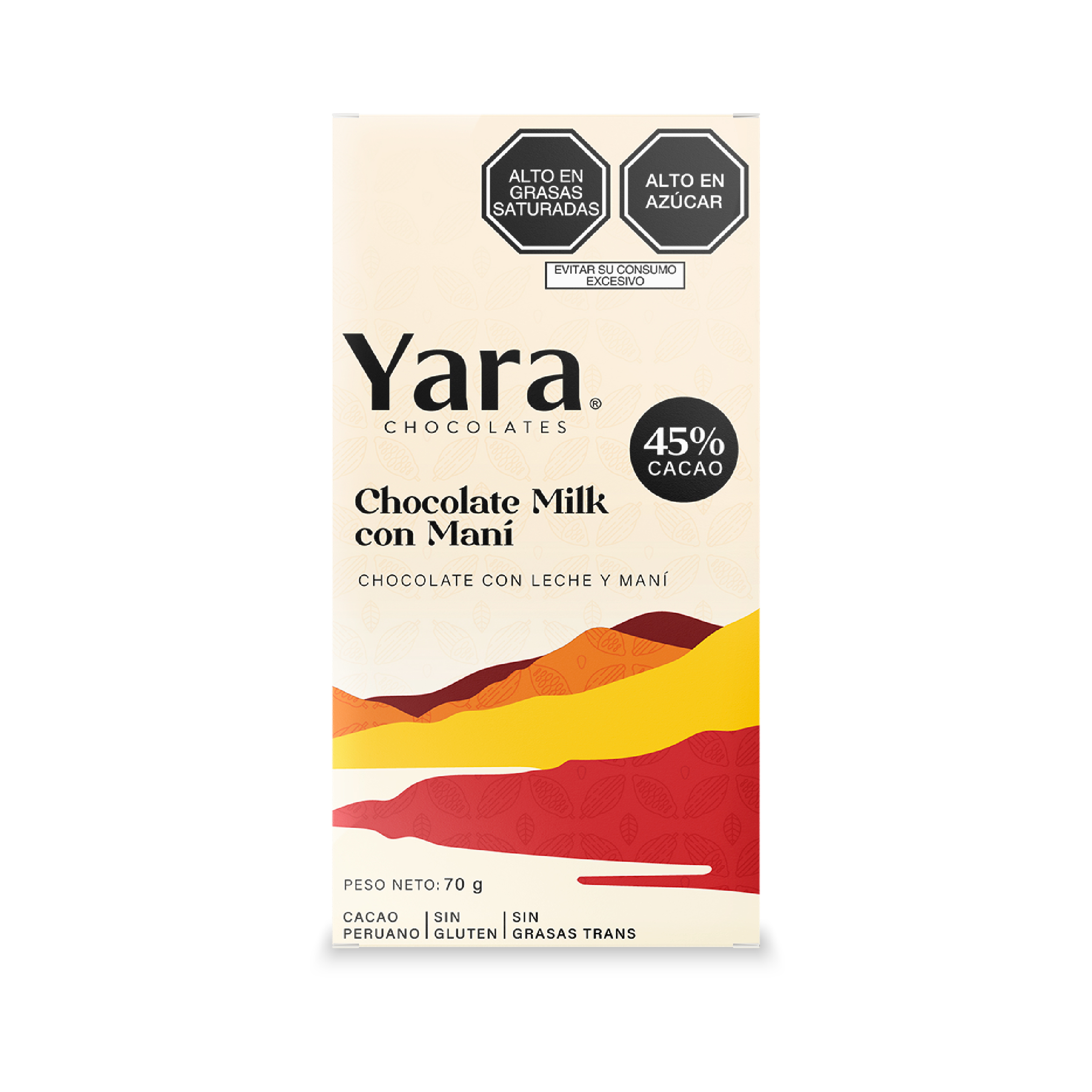 Yara - Leche con Avellanas Caja (70 gr.) al 45%